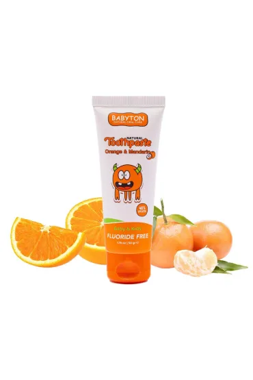 Babyton Naturalna pasta do zbw dla dzieci o smaku sodkich cytrusw bez fluoru 6m+ 50 g