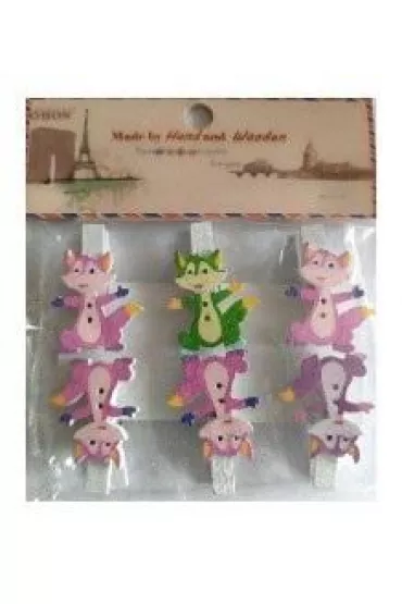 Galeria Hobby Klamerki ozdobne zwierz�ce 6 szt.