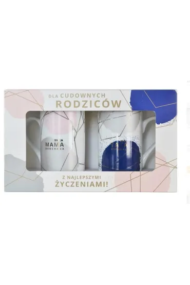 Kukartka Zestaw Kubk�w Dlza cudownych rodzic�w - Moja Mama ukochana, M�j Tata wspania�y - Q 735