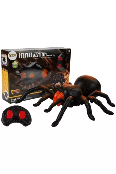 Paj�k na zdalnie sterowany R/C czarno-pomara�czowy LeanToys
