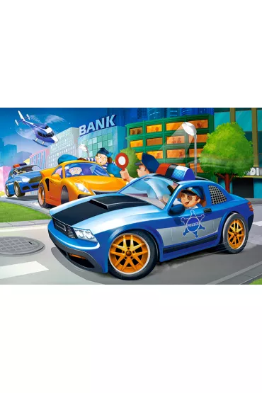 Puzzle maxi 40 el. Police Chase Castorland