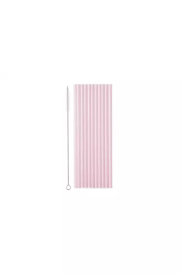 PartyDeco S�omki plastikowe r�owe 23cm 12 szt.