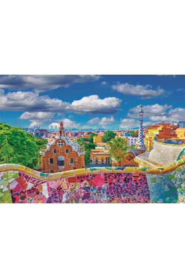 Puzzle 1000 el. HQ Park Guell Barcelona Clementoni