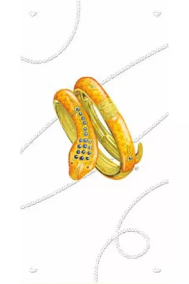 DaVinci Karnet + koperta Bransoletka w�� 12 x 23 cm