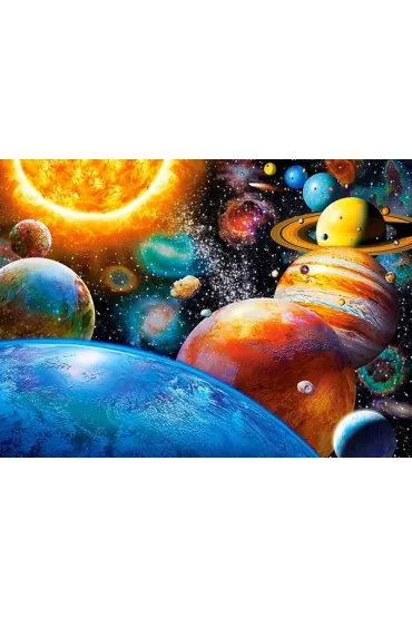 Puzzle 300 el. Planety i ich ksi�yce Castorland