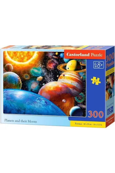 Puzzle 300 el. Planety i ich ksi�yce Castorland