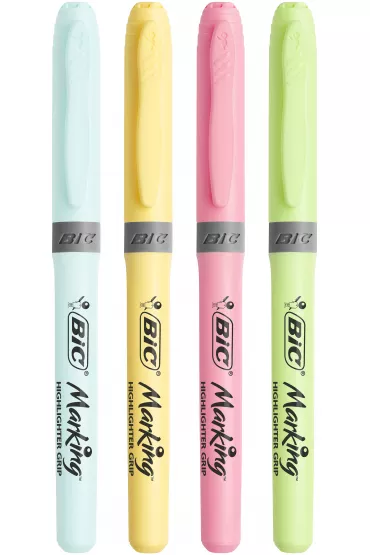 Bic Zakre�lacz Highlighter Grip pastelowe kolory 4 szt.