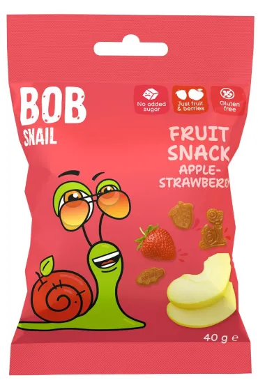 Bob Snail �elki jab�ko-truskawka roll 40 g
