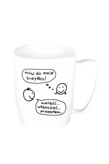Nadwyraz.com Kubek ceramiczny biay Mw do mnie brzydko