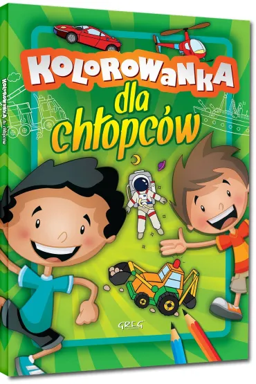 Malowanki z kolorowym wzorem. Kolorowanka dla ch�opc�w - Daria Widerma�ska-Spala