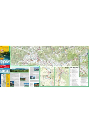 Beskid S�decki laminowana mapa turystyczna 1:50 000