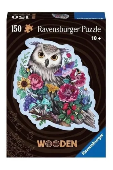 Puzzle drewniane 150 el. Sowa Ravensburger
