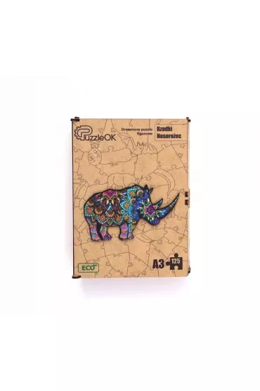 Puzzle drewniane eko 125 el. Rzadki nosoro�ec A3 Maksik