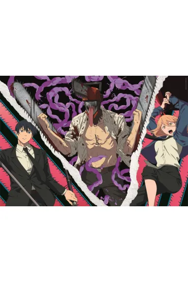 Puzzle 500 el. Cubes Anime Chainsaw Man Clementoni