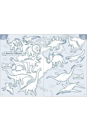 Moja kolorowanka. Atlas �wiata. Dinozaury