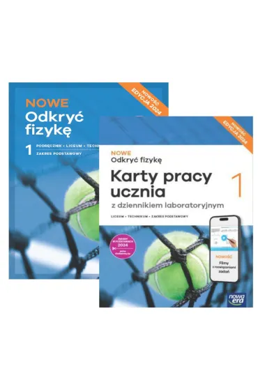 Pakiet NOWE Odkry� fizyk� 1. Podr�cznik i Karty pracy ucznia SMART. Liceum i technikum. Zakres podstawowy. Edycja 2024 - Marcin Braun, Weronika �liwa