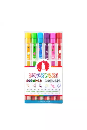 Kolorowe Baloniki Pachn�ce eko flamastry - Smarker 6 kolor�w