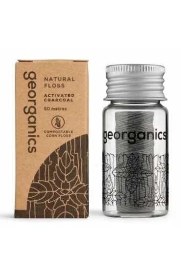 Georganics Naturalna Ni� Dentystyczna z W�glem 50 m