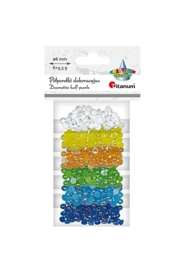 Titanum Koraliki plastikowe po��wki kuli 6x3,5g