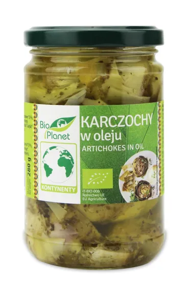 Bio Planet Karczochy w oleju 280 g Bio