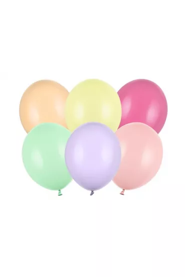 PartyDeco Balony Strong pastelowe 30cm