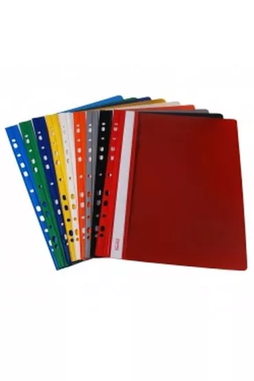 Biurfol Skoroszyt twardy zawieszany PVC granat (10szt)