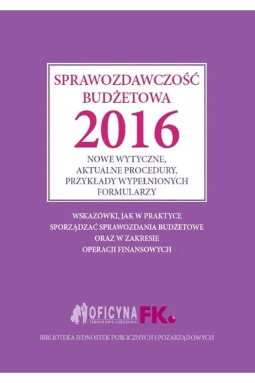 Sprawozdawczo�� bud�etowa 2016
