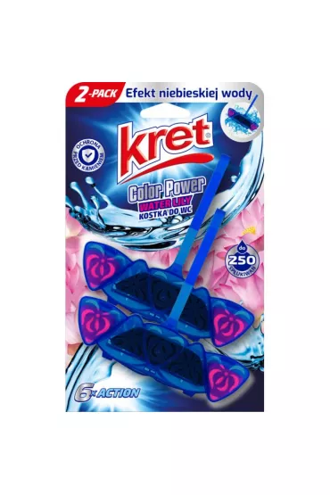 Kret Zawieszka do WC barwi�ca wod� Water Lily 2 szt.
