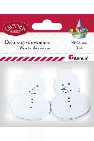 Titanum Drewniane ba�wanki a�urowe 6 szt.