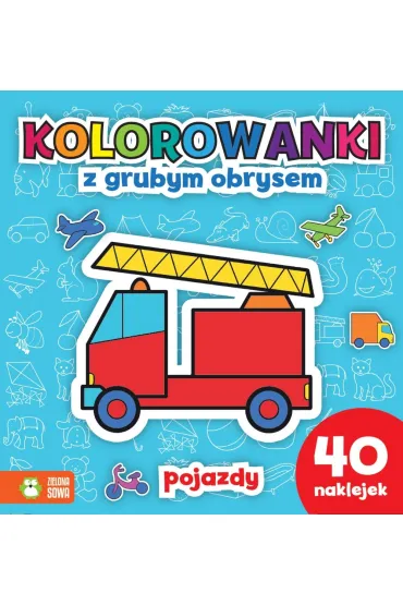 Kolorowanki Z grubym obrysem. Pojazdy
