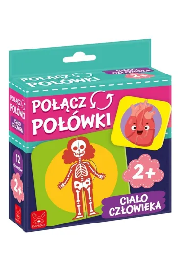 Puzzle Po��cz po��wki. Cia�o cz�owieka Kangur