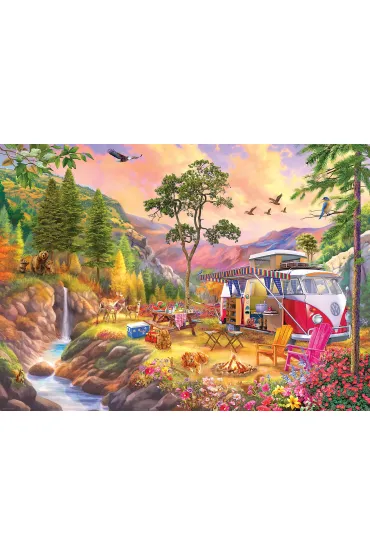 Puzzle 1000 el. VW Bus Camper`s Paradise by Eurographics