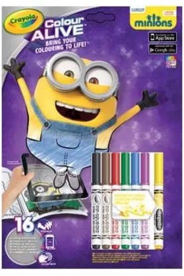 Kolorowanka z pisakami Colour Alive Minionki *