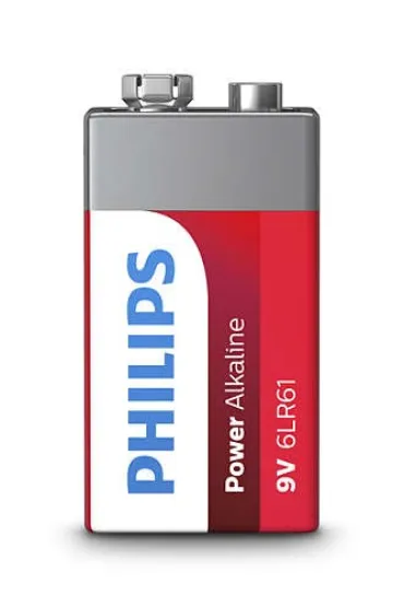 Philips Baterie Bateria alkaliczna 6LR61 PHILIPS POWER ALKALINE 9V B/C