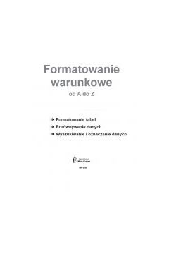 (e) Formatowanie Warunkowe od A do Z