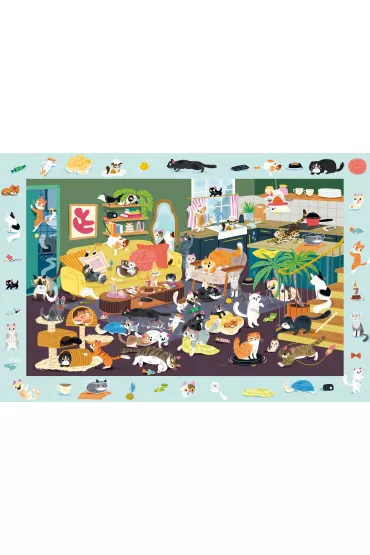 Puzzle 150 el. PQ Wsz�dzie koty Schmidt