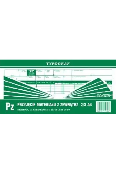 Druki samokopiuj�ce Typograf wz 11 poz. 2/3a4 80 (01032)