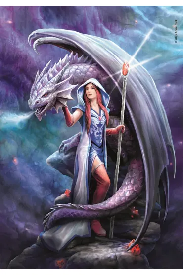 Puzzle 1000 el. Compact Anne Stokes Collection Dragon Mage Clementoni