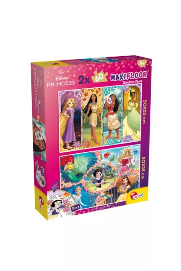 Puzzle 2x60 el. MaxiFloor Disney Princess Lisciani