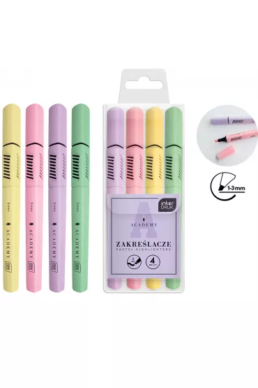 Interdruk Zakre�lacze pastelowe Academy 4 kolory
