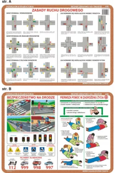Visual System Podk�adka edukacyjna. Zasady ruchu drogowego