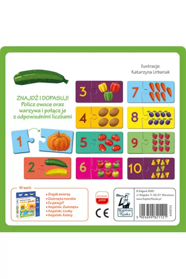 Puzzle Kapitan Nauka. Uk�adanki malucha. Liczymy warzywa i owoce Edgard