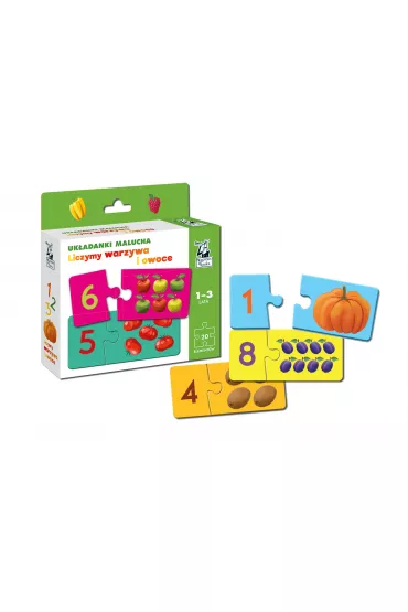 Puzzle Kapitan Nauka. Uk�adanki malucha. Liczymy warzywa i owoce Edgard
