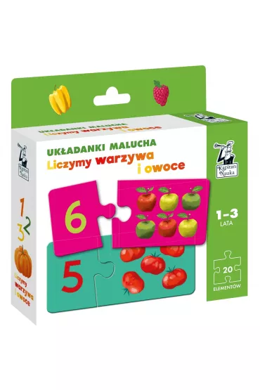 Puzzle Kapitan Nauka. Uk�adanki malucha. Liczymy warzywa i owoce Edgard