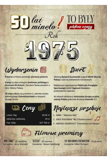 Armin Style Karnet GM Rocznik 60 Urodziny To by�y pi�kne czasy Rok 1965 GM-1141