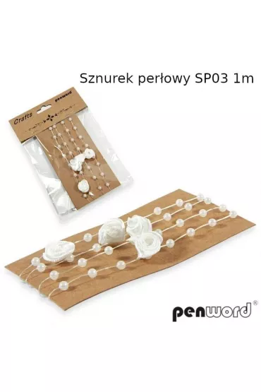 Polsirhurt Sznurek per�owy r�owy 1m