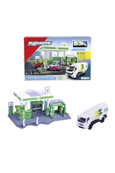 Majorette Stacja benzynowa BP + auto Simba
