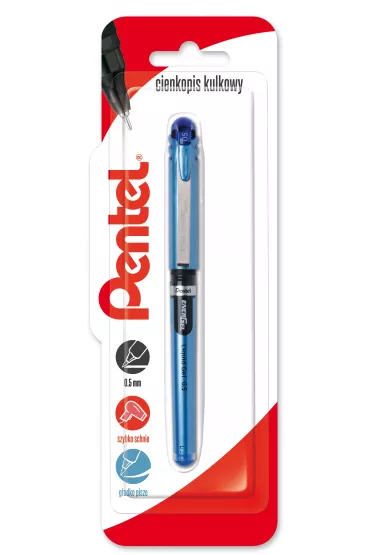 Pentel Cienkopis kulkowy EnerGel BLN15 niebieski 0.5mm