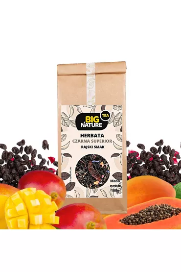 Big Nature Herbata czarna Superior Rajski Smak 100 g