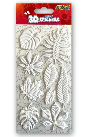 Naklejki 3D Model White Leaves PENMATE